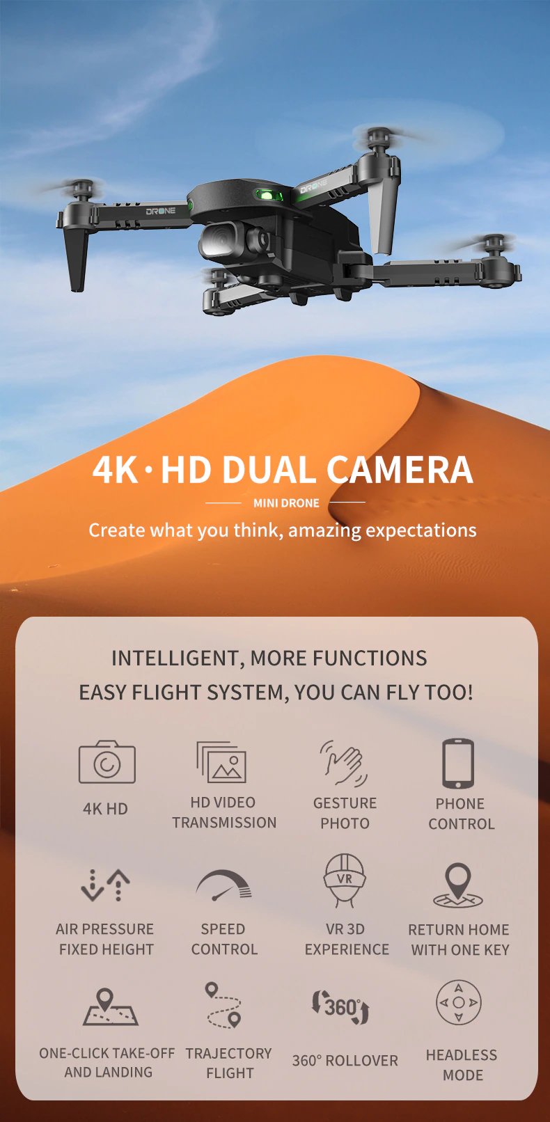 4k drone