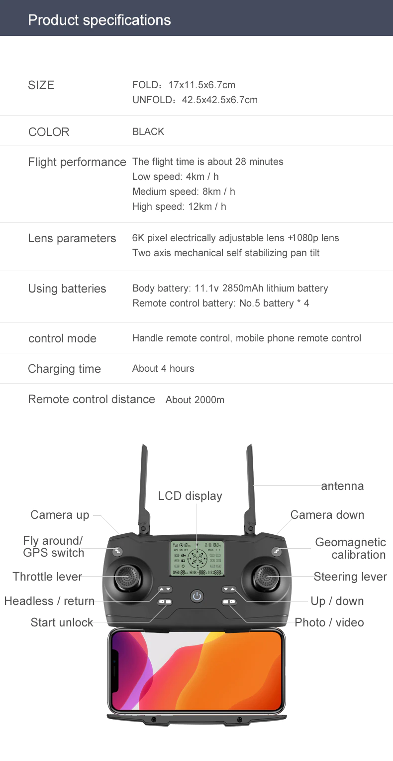 4k drone
