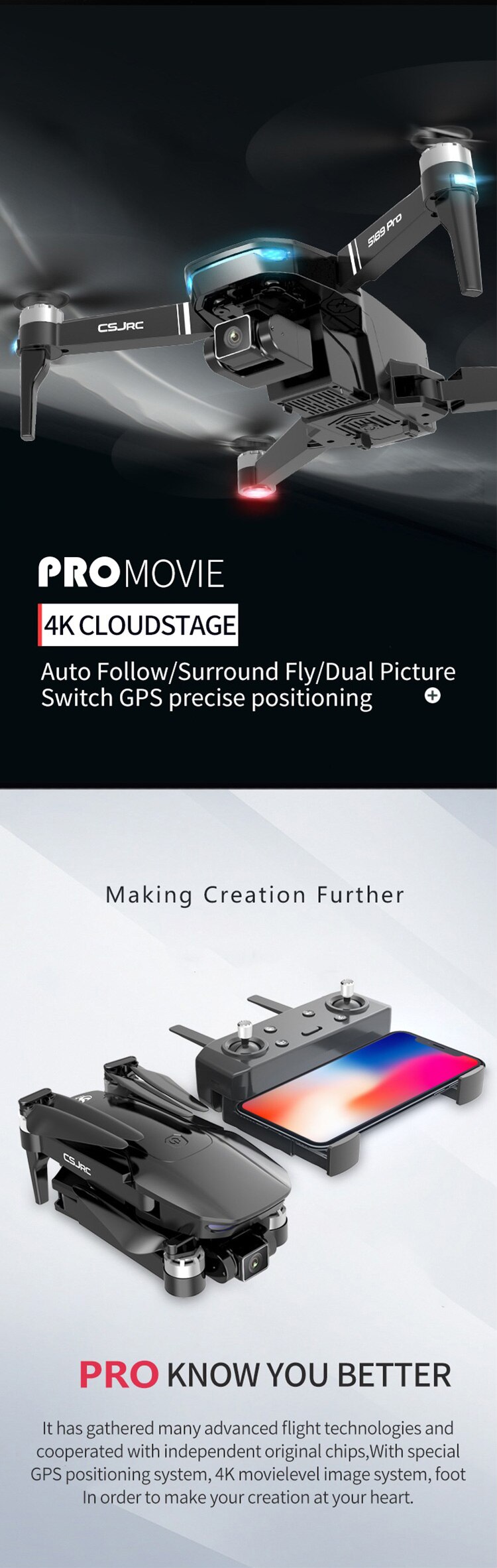 4k drone
