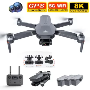 2022 NEW KF101 GPS Drone 4K HD Profesional Camera 5G Wifi 3-Axis Gimbal EIS Anti-Shake FPV Quadcopter RC Helicopter Drones Toys