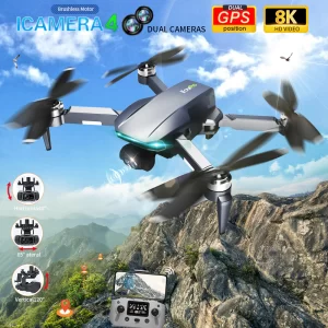 2022 NEW HR iCamera4 Drone 8K HD Dual Camera 5G GPS Brushless Three-Axis Mechanical gimbal Professional Dron Remote Control Toys