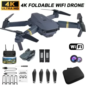 TRAVOR E58 Quadrotor Foldable Drone Mini Portable Drone Kits 4K HD Aerial Photography RC Drone Toy Gift for Adult Kids Gift